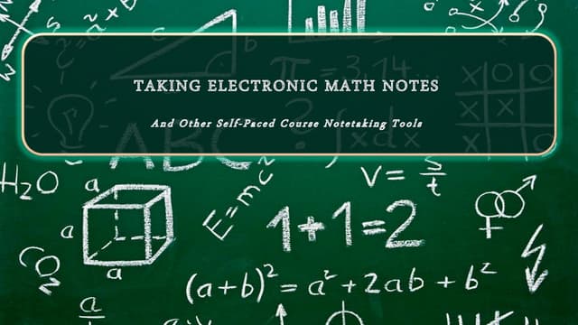 Math Notes Presentation