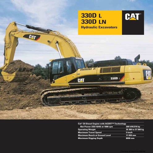 Comprehensive Overview of Cat 330D L and 330D LN Hydraulic Excavators | PDF