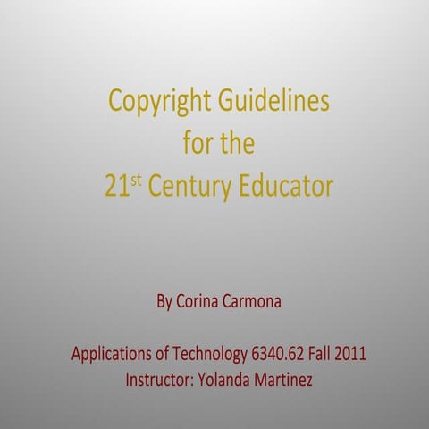 634062fall11copyrtcarmona2 | PPT