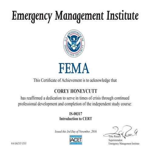 IS-00317 Introduction to CERT | PDF