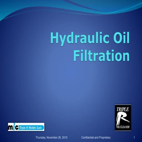 Hydraulic Filtration Solution v2