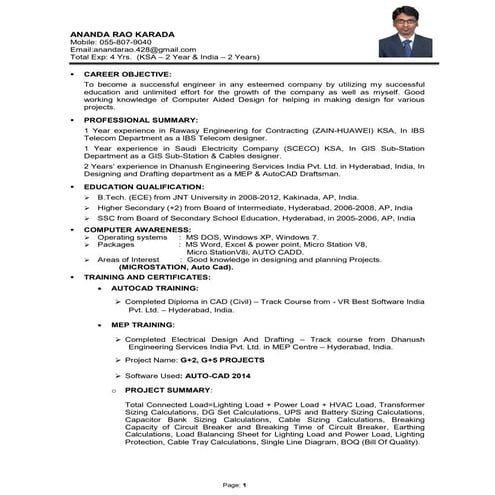 anand_IBS imp eng cv | PDF