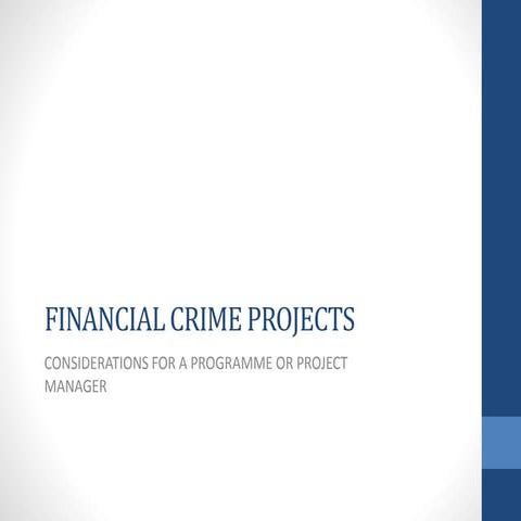 Financial Crime Projects