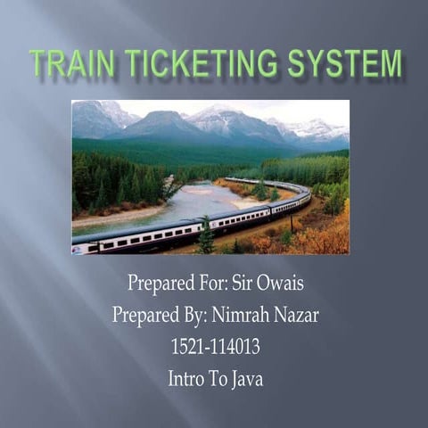 TRAIN TICKETING SYSTEM