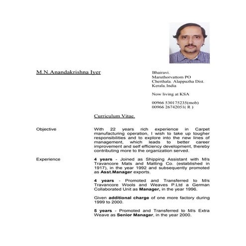 CV shantha | DOC