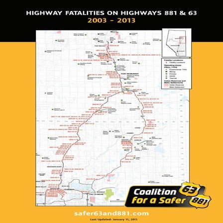 63 and 881 fatality map