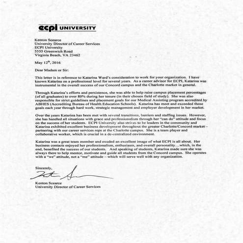 Reference Letter ECPI