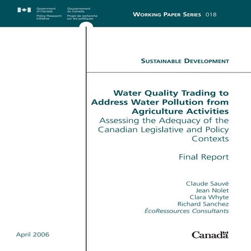 WP 018 - EcoRessource - WQT e | PDF