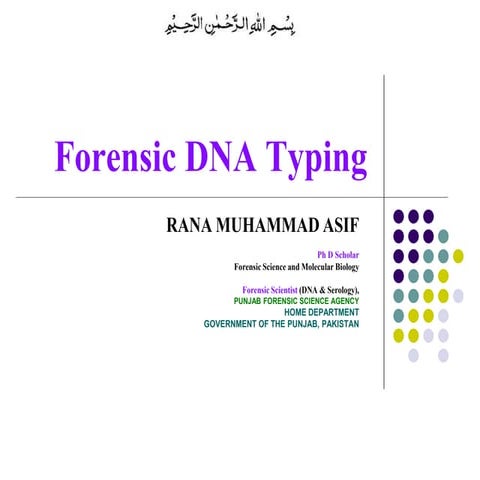 Forensic DNA Typing-M. Asif