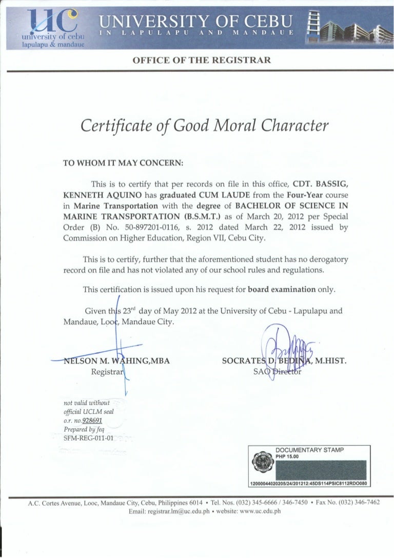 Sample Character Reference Letter For Cpa License