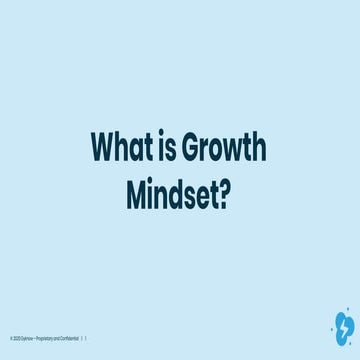 What is Growth Mindset?