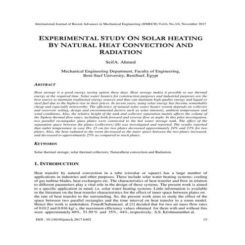 DESIGN OF SOLAR PARABOLIC TROUGH WATER HEATER | PDF