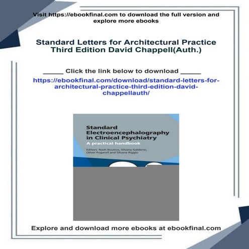 Standard Letters for Architectural Practice Third Edition David ...