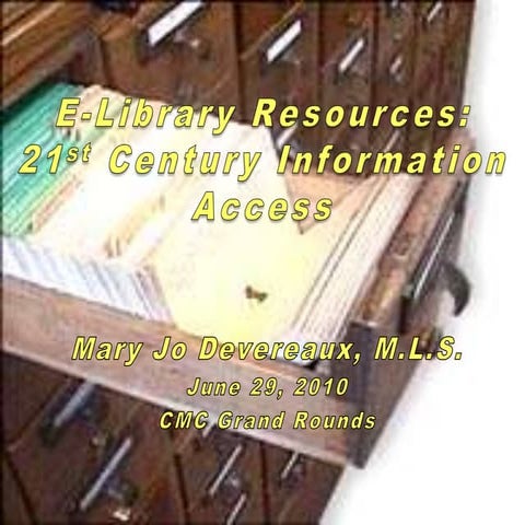 2010 E-Library Resources GR June 29 2010