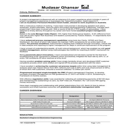 Mudasar Ghansar 2015 Resume