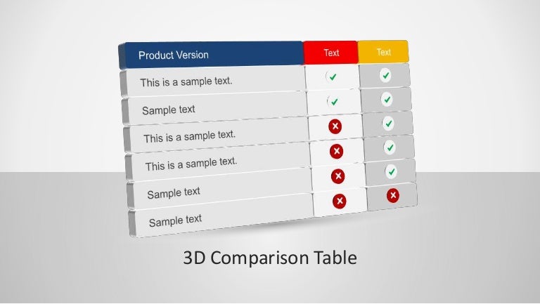 comparison table template