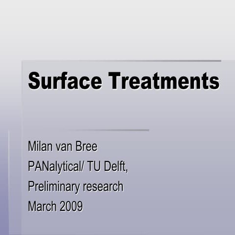 Surface Treatments for ... 