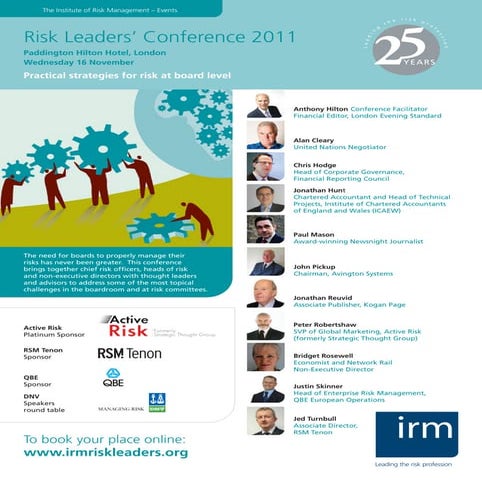 IRM Risk Leaders Conference