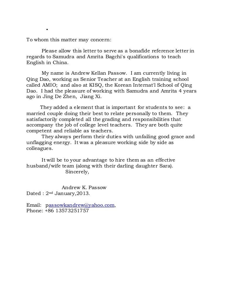 recommendation letter from andrew kellan passow ins letter of recommendation