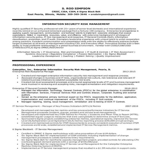 S Rod Simpson Resume