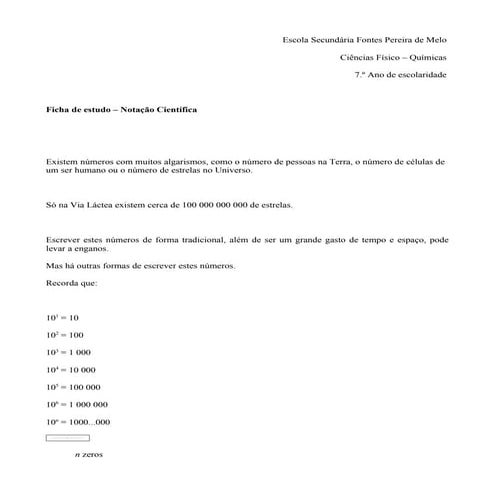 Notação Científica