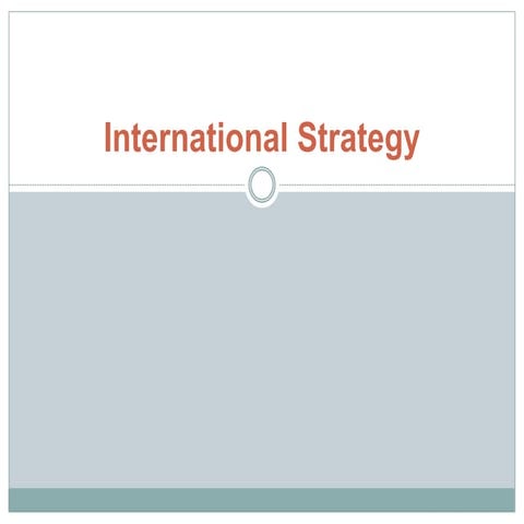 international strategy IBM