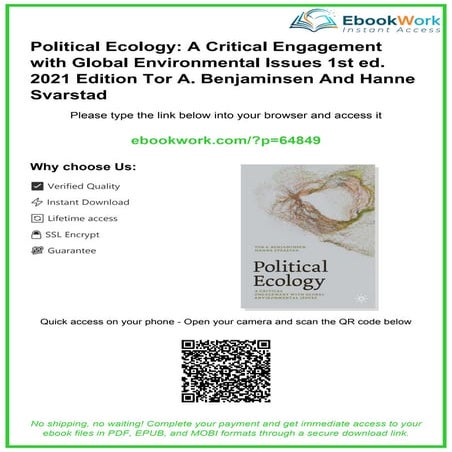 Political ecology introduction presentation | PPTX
