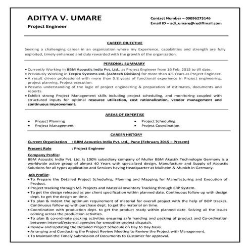 ADITYA UMARE_CV