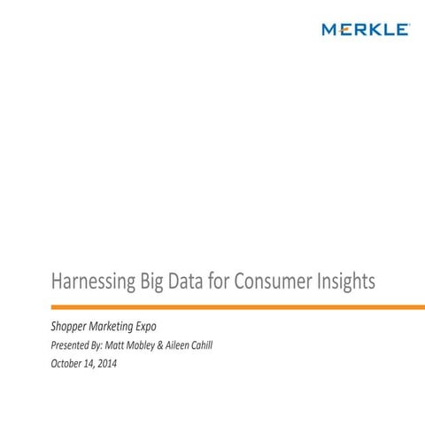 Harnessing Big Data For Marketing Results