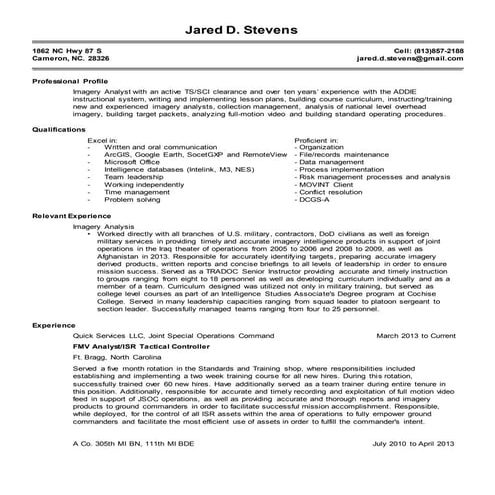 Resume end | DOCX