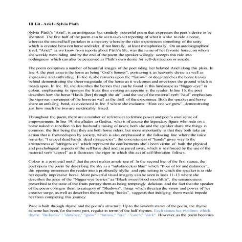 IBLit-Ariel-SylviaPlath (1) | DOCX