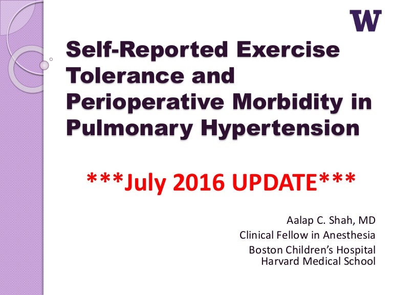 Pulmonary hypertension and exercise