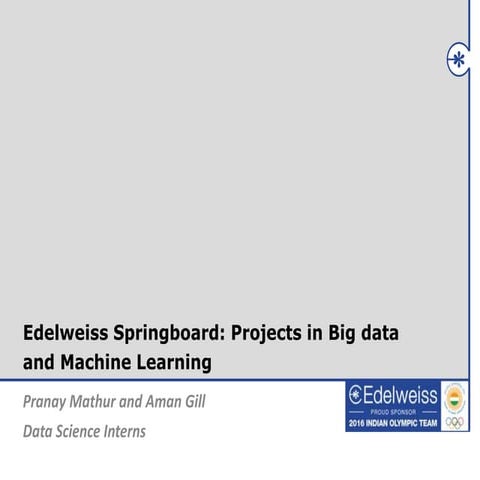 Edelweiss Springboard_AI and ML_v6