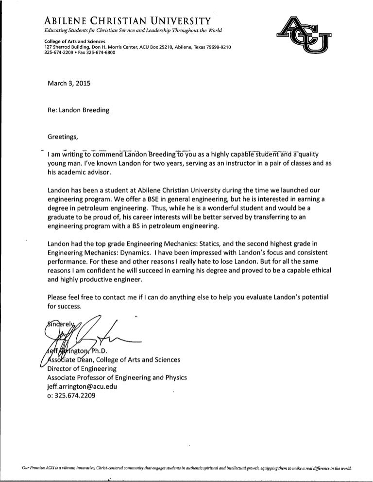 landon recommendation letter recommendation letter for a church member