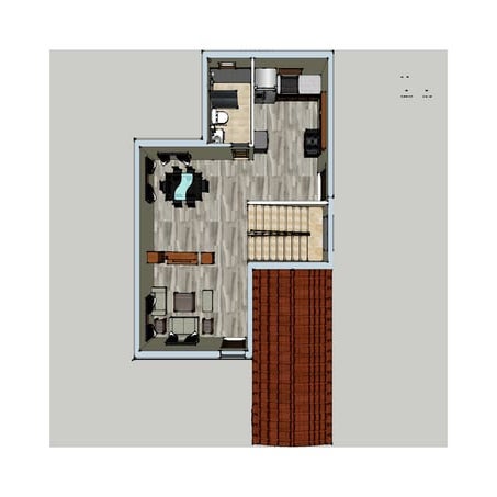 3D-GROUND FLOOR TOP VIEW