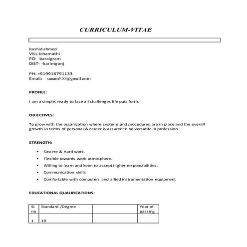 smriti cv (2) | DOC