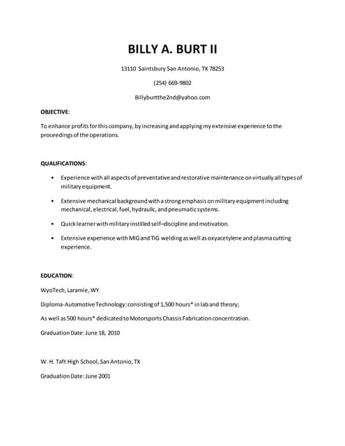 lethal resume 2