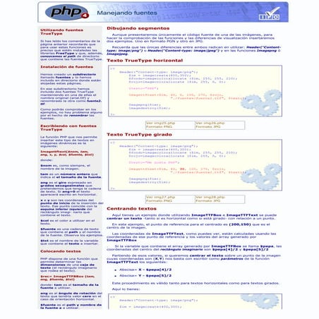 64 Php. Manejando Fuentes