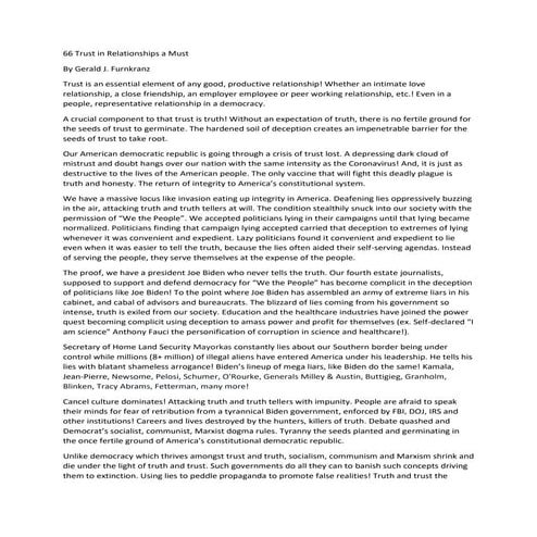 Importance Of Trust In Relationships Pdf