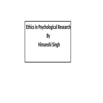 650957 ethics in counselling and psychology