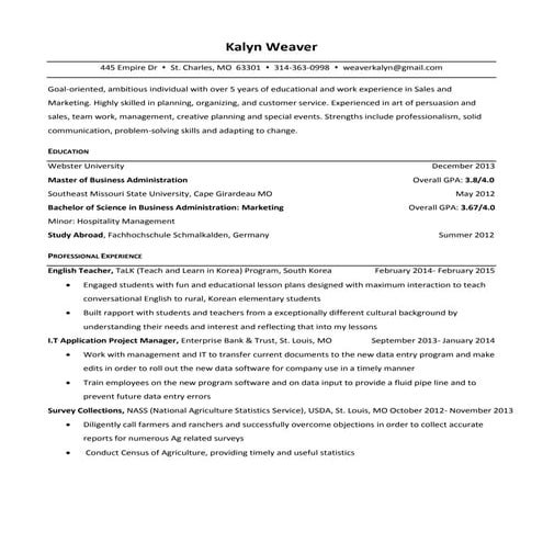 My Resume | RTF