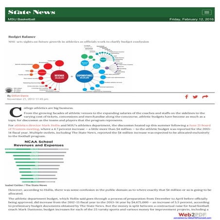 Michigan state university athletic department final presentation | PPTX