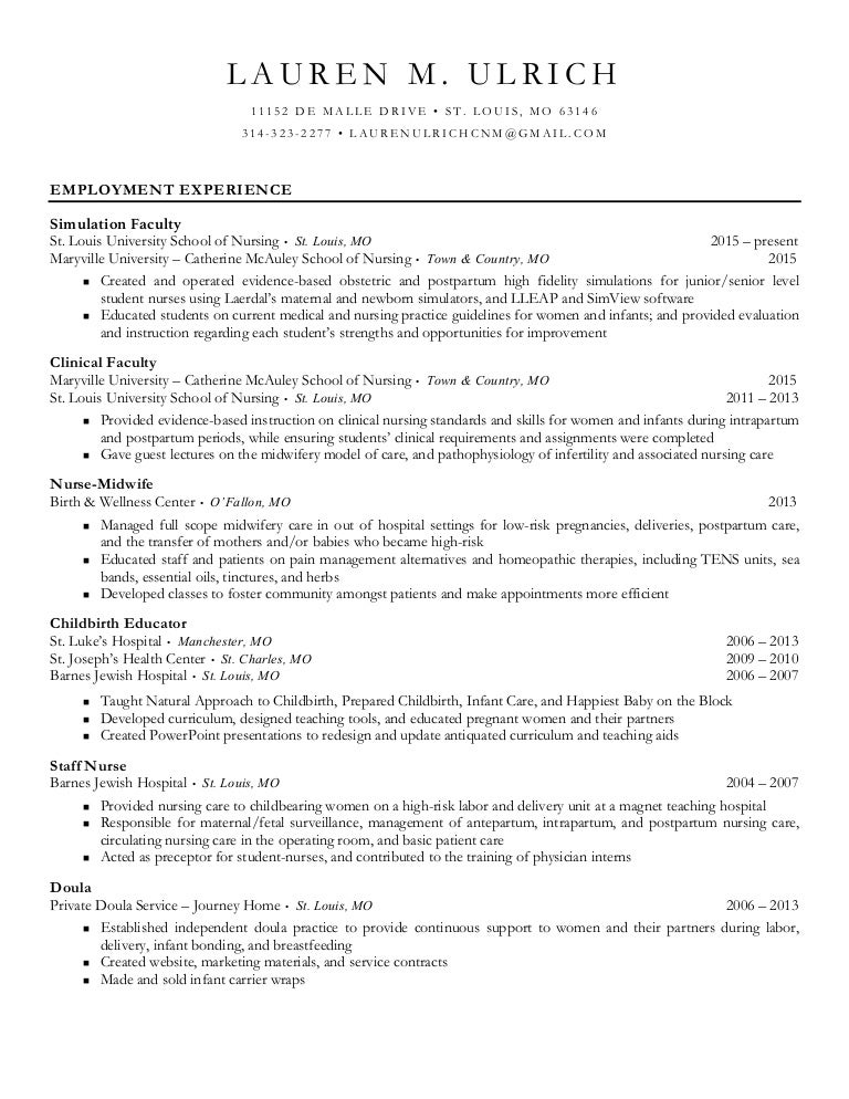 L Ulrich Resume 2016