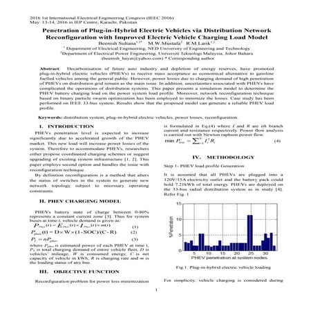 Penetration of PluginHybrid Electric Vehicles via Distribution Network