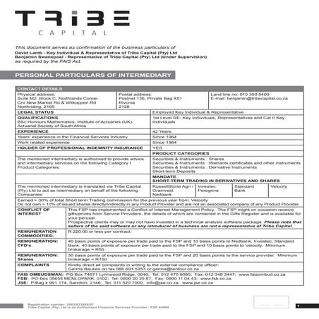 Tribe Mandate_ FSB _2016