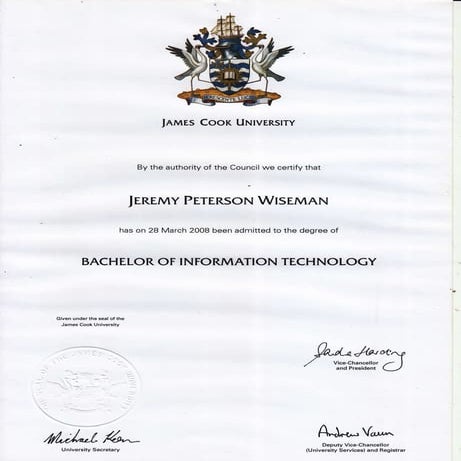 JCU grad cert