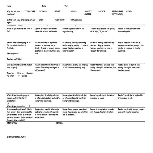 6540 reading conference rubric mot