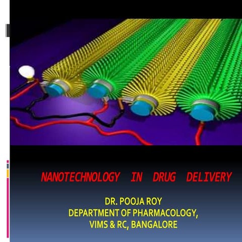 Nanotechnology in drug delivery final | PPTX