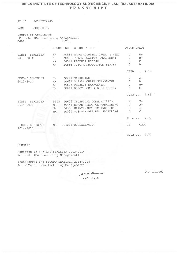 Transcript.