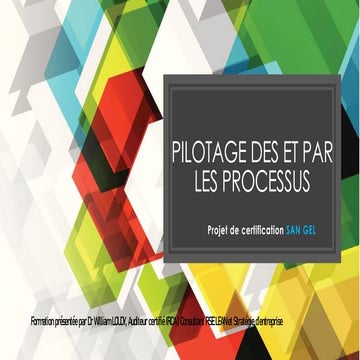 Manager par les processus | PDF
